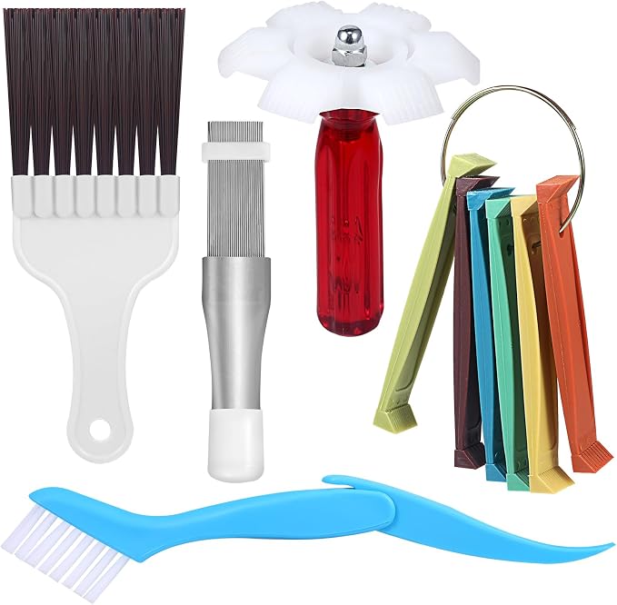 10PCS Air Conditioner Fin Comb Cleaner kit AC Coil Cleaning Brush 5 Different by Unknown