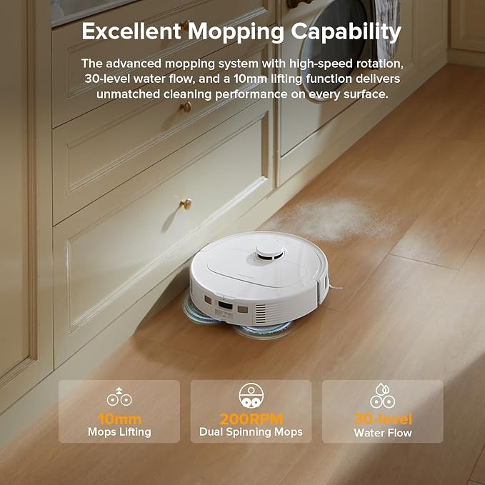 roborock Qrevo Series Robot Vacuum and Mop, 8000Pa Suction, Upgraded from Qrevo - Image 7