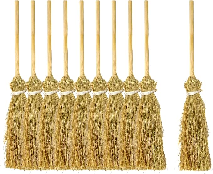 Honbay 10PCS Miniature Artificial Mini Straw Brooms by Unknown
