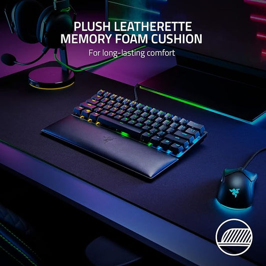 Razer Ergonomic Wrist Rest for Mini Keyboards: Plush Leatherette Memory Foam - Image 2