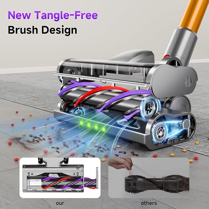 Cordless Stick Vacuum Cleaner, 38Kpa Powerful Suction Vacuum Cleaner - Image 4