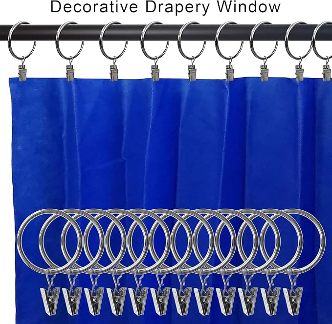 100 Pack Metal Curtain Rings - Image 4