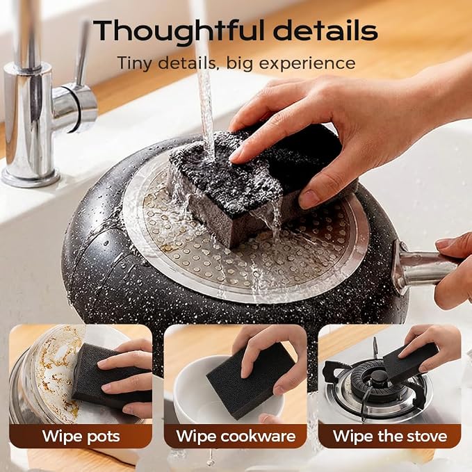 Magic Cleaning Sponges Eraser, Heavy-Duty Household Cleaner - Image 5