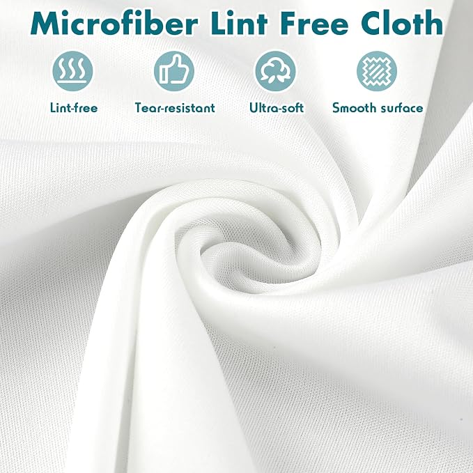 Cleanroom Cloth Wipes 4"x4" Microfiber Lint Free Cloth Disposable Clean Cloths - Image 2