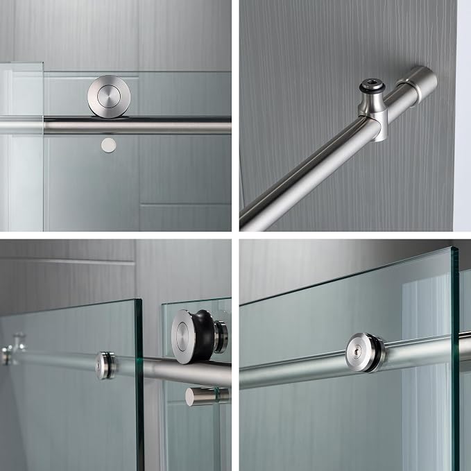 Woodbridge Frameless Bathtub Shower Doors 56-60" Width x 62" Height - Image 10