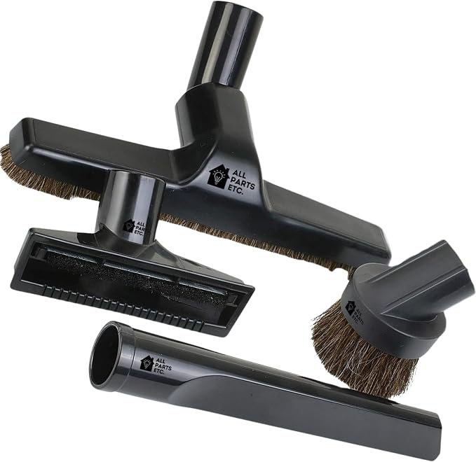 Vacuum Attachments for 1.25" Vacuum Accessories, Floor Brush, Crevice Tool by ALLPARTSETC