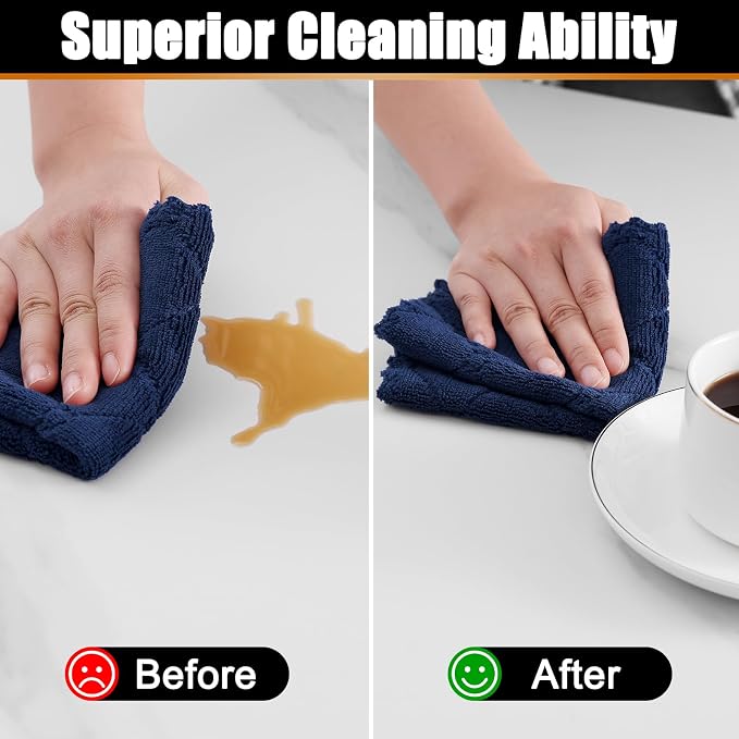 Mordimy 18 Pack Kitchen Cloths Dish Towels, Super Soft and Absorbent Dish Cloths - Image 4