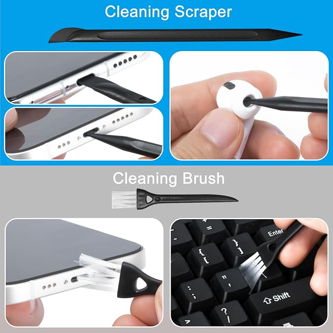 walrfid 3Pcs Car Screen Cleaner, Computer Screen Cleaner Spray and Wipe - Image 4