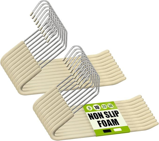 Spring Fever Open Ended Non Slip Sponge Padded Pants Hangers by SpringFever