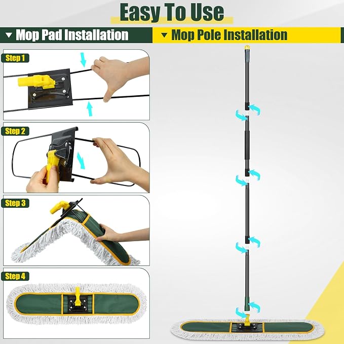 36" Commercial Dust Mop for Floor Cleaning - Image 6