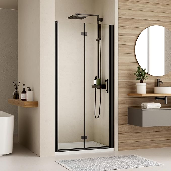 Bifold Shower Door, Royal Guard 34" W X 72" H Frameless Glass Shower Door by RoyalGuard