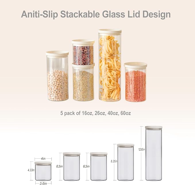 Urban Green Glass Food Storage Jar - Image 3