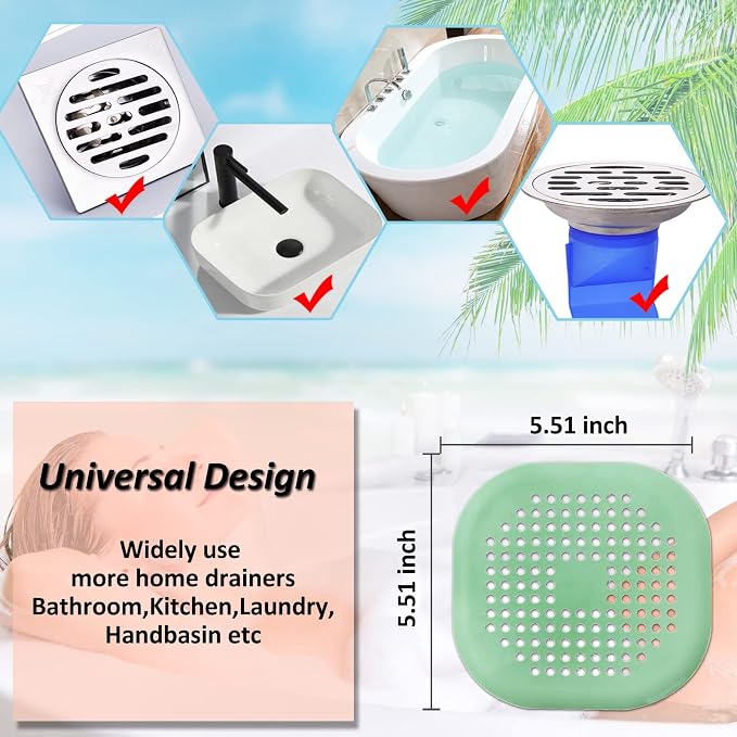 Hair Drain Catcher, Square Drain Cover - Image 5