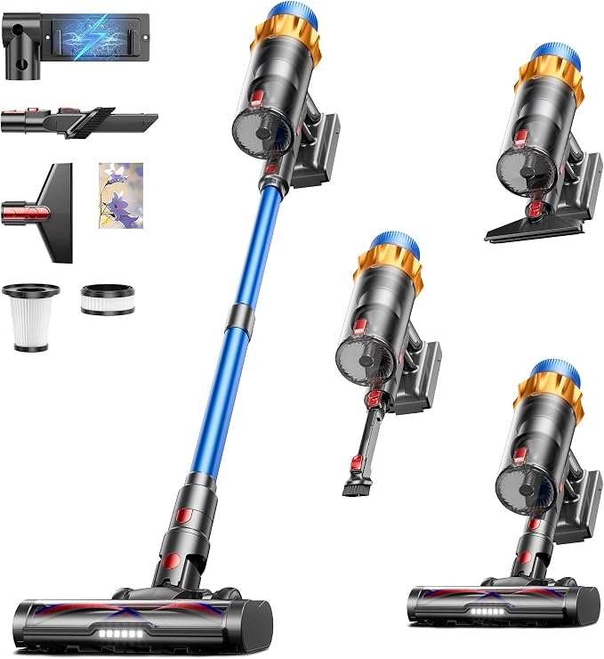 Cordless Vacuum Cleaner, 580W 48KPA 70Mins Vacuum Cleaners by Unknown