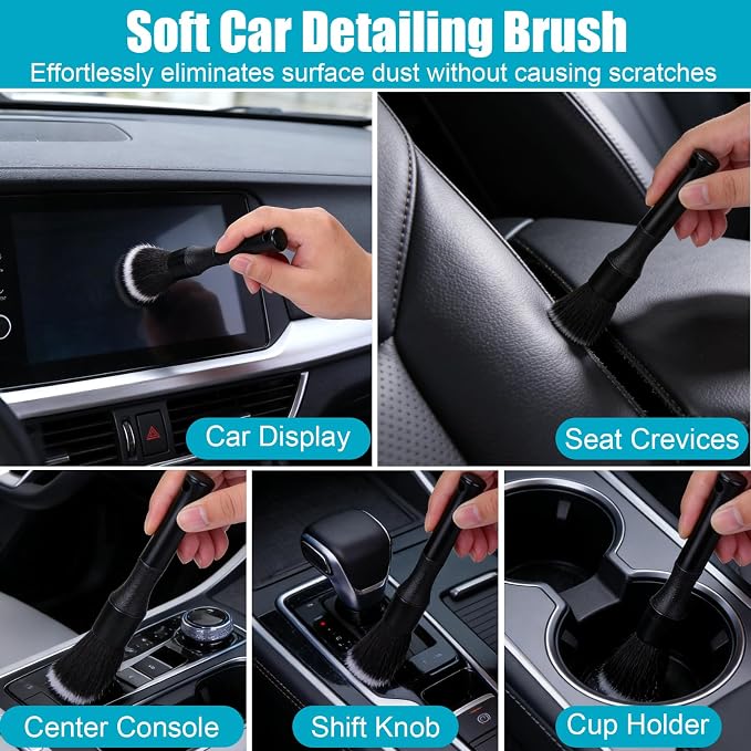 XANGNIER Car Detailing Kit Interior, Car Cleaning Interior Cleaner Brush Kit - Image 2