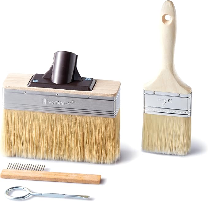 Voomey Deck Stain Brush Applicator, Heavy-Duty Outdoor Deck Stain and Sealer by VOOMEY