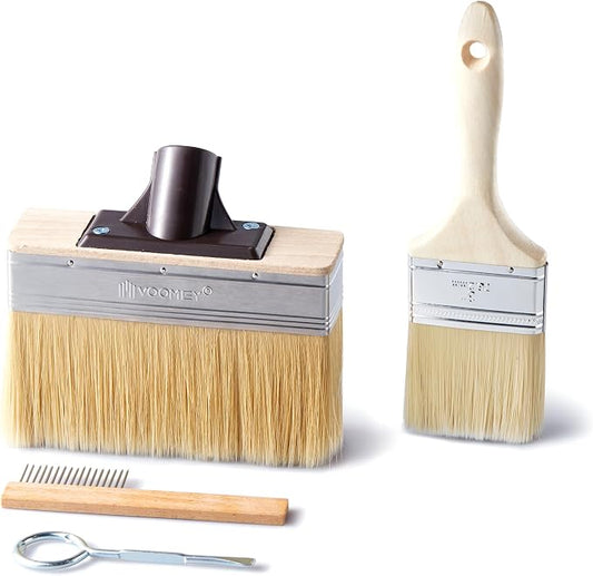 Voomey Deck Stain Brush Applicator, Heavy-Duty Outdoor Deck Stain and Sealer by VOOMEY