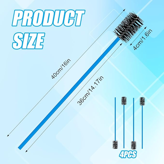 4pcs Condensate Trap Flexible Drain Brush, 16 Inch Nylon Condensate Pipe Drain - Image 2