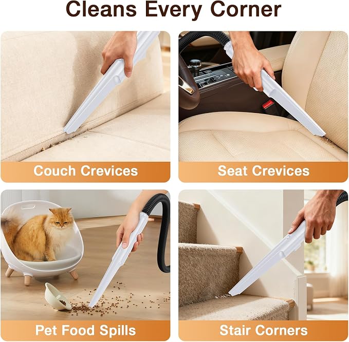 LABIGO Upholstery & Couch Cleaner Machine, 18Kpa Portable Carpet Cleaner Machine - Image 6