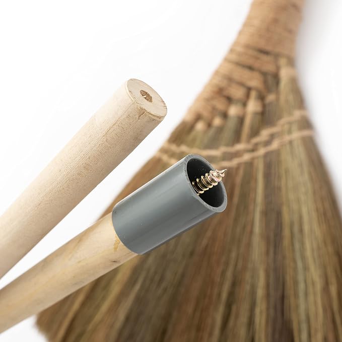 BMart Home Natural Whisk Broom – Vietnamese Straw Soft Broom - Image 4