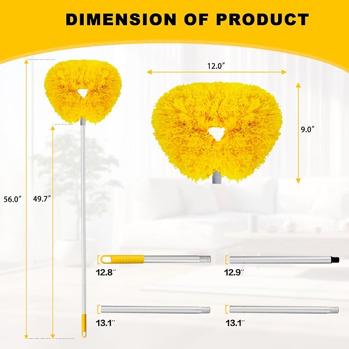 Ceiling Fan Cleaner Duster Reusable Microfiber Ceiling Fan Blade Cleaner - Image 6