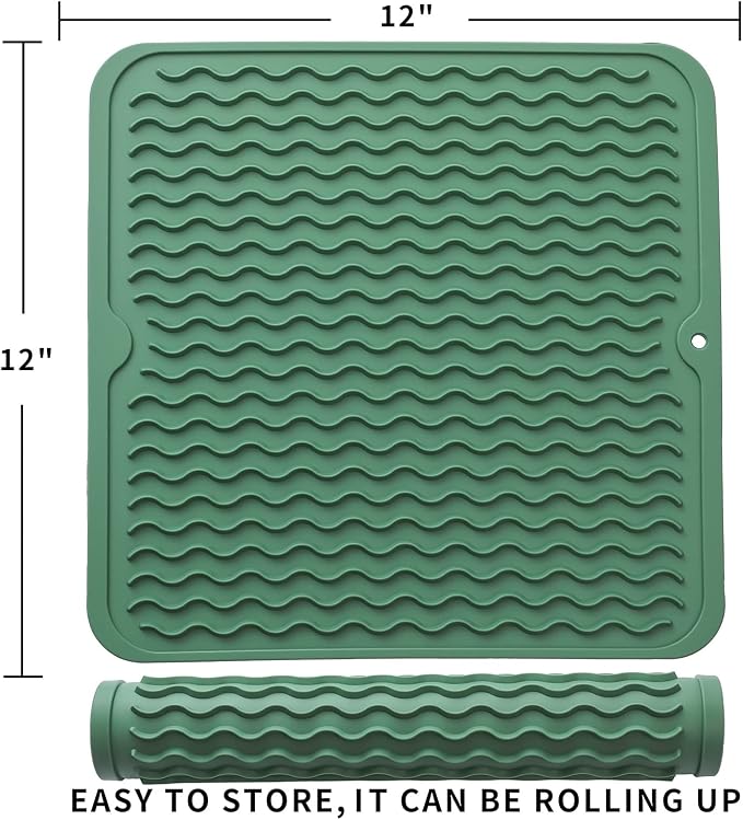 Silicone Dish Drying Mat for Multiple Usage, Easy clean, Eco-friendly, - Image 2