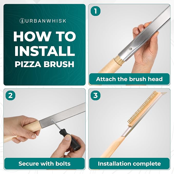 Urban Whisk 22" Pizza Oven Brush - Image 3