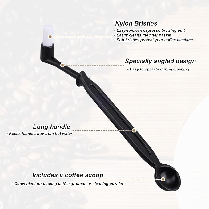 4pcs Coffee Machine Cleaning Brush Set, Professional Espresso Brush Grinder Tool - Image 4