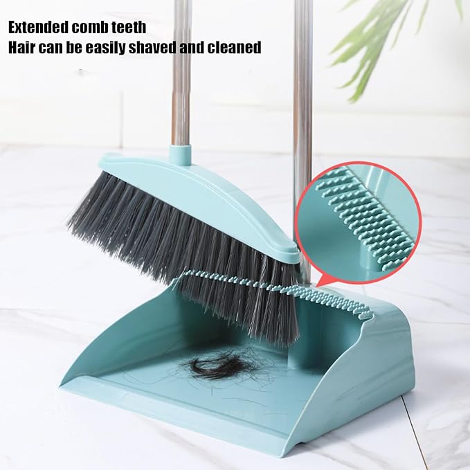Broom and Dustpan Set for Home Indoor 180 Rotatable Broom - Image 6