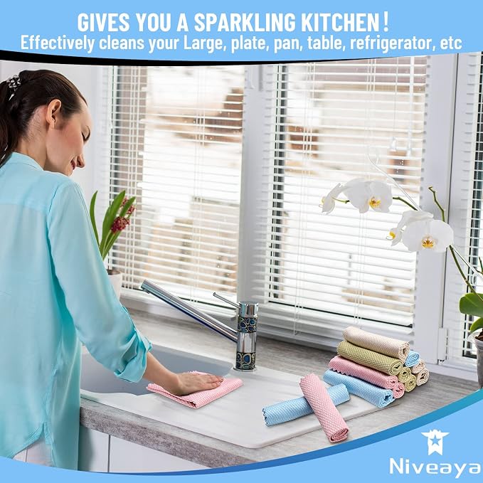 Niveaya Nano Streak Free Miracle Cleaning Cloths - Image 6