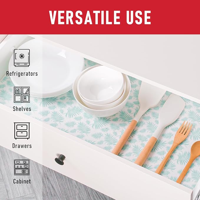 Cooyes Absorbent Refrigerator Liners, Non Slip Shelf Liner - Image 6