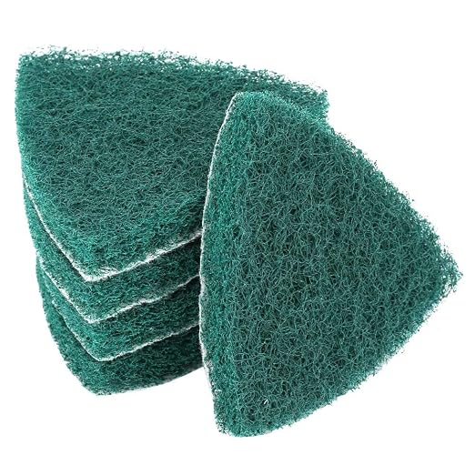 5 Pcs Triangle Scouring Pad, Scouring Stick, Self Adhesive Plate Grinding - Image 9