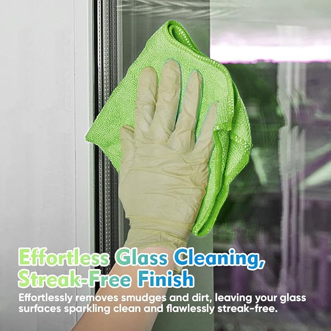 HOMEXCEL Microfiber Cleaning Cloth 20 Pack 11.5 x 11.5 Inch Microfiber Towels - Image 3