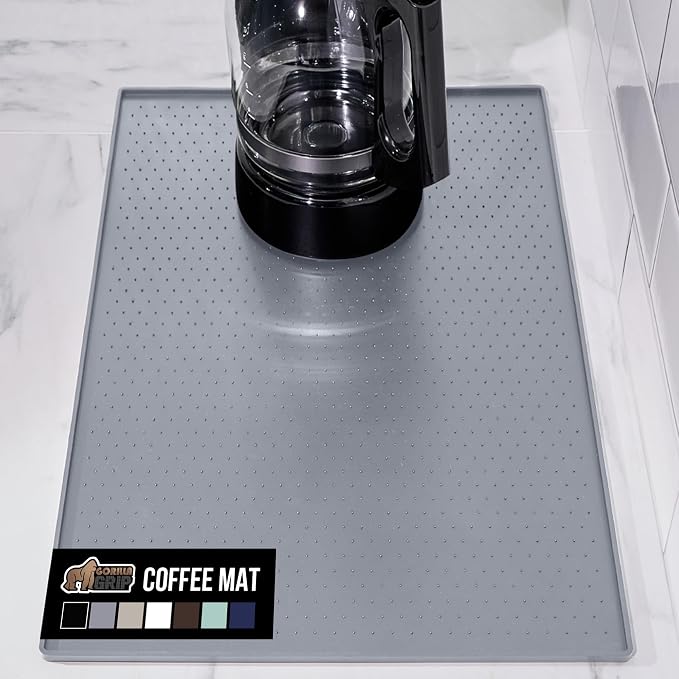GORILLA GRIP Silicone Coffee Mat, Espresso Machine Bar Accessories, Keep by GorillaGrip