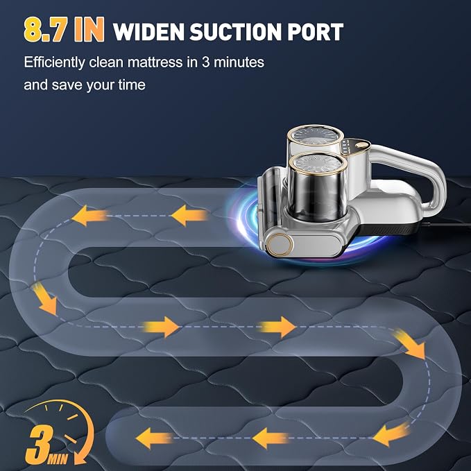 Mattress Vacuum Cleaner, 16kPa Bed Vacuum Cleaner - Image 5