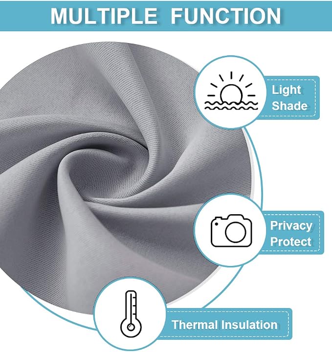 RYB HOME Curtains 84 inch Long - Image 7