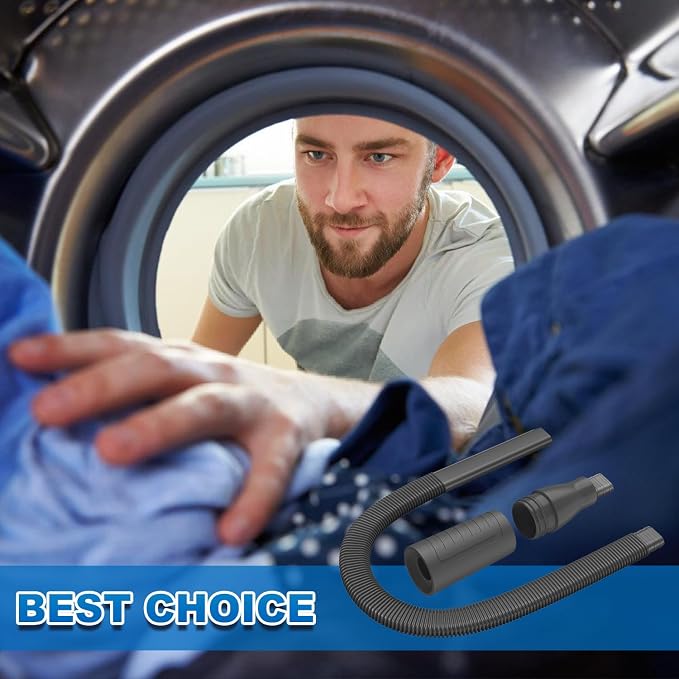 Dryer Vent Cleaner Kit Vacuum Hose Attachment, Quickly Removes Lint, Cleaning - Image 6