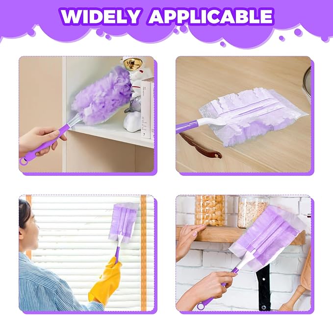 10PCS Duster Refills Folding Handles Set Compatible - Image 7