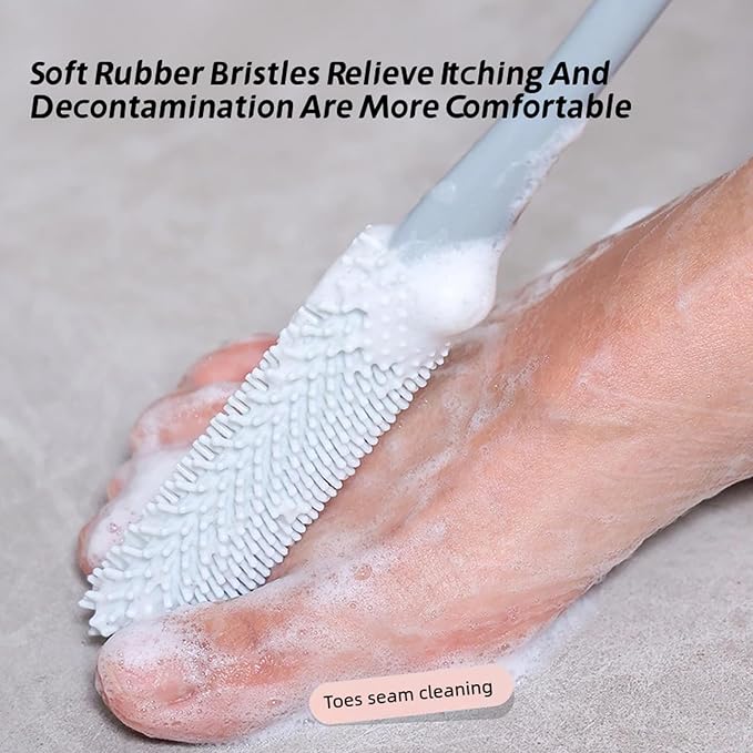 2 Pack Toe Cleaning Brush, Silicone Foot Scrubber - Image 5