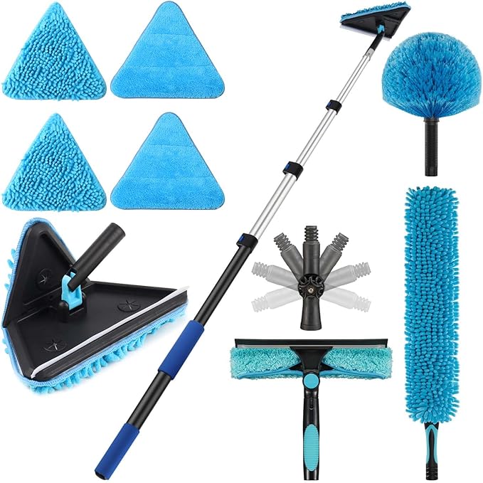 20 Feet High Ceilings Baseboard Wall Cleaner Mop by CXU