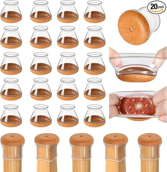 20 Pcs Chair Leg Floor Protectors by OCONDA