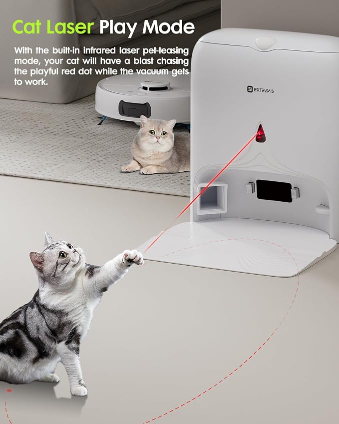 V5 Robot Vacuum and Mop, 8500Pa Suction, Laser Navigation, Self-Emptying - Image 7