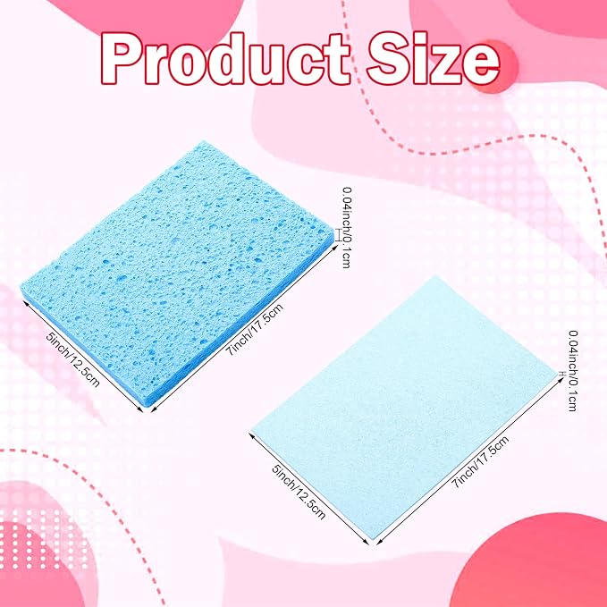Honeydak 12 Pcs Cellulose Compressed Sponges - Image 2