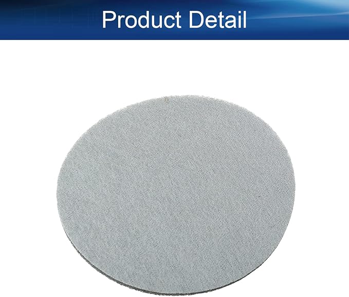 Auniwaig 1200-Grits 7 Inch Scrubber Scouring Pads Gray-Multipurpose, Drill - Image 4