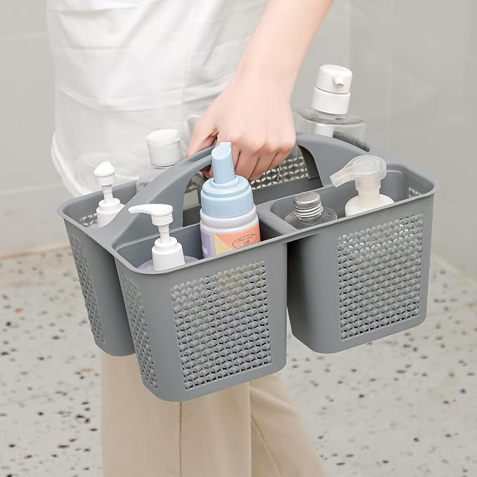 UUJOLY Plastic Portable Shower Caddy Bucket, Cleaning Shower Basket - Image 3