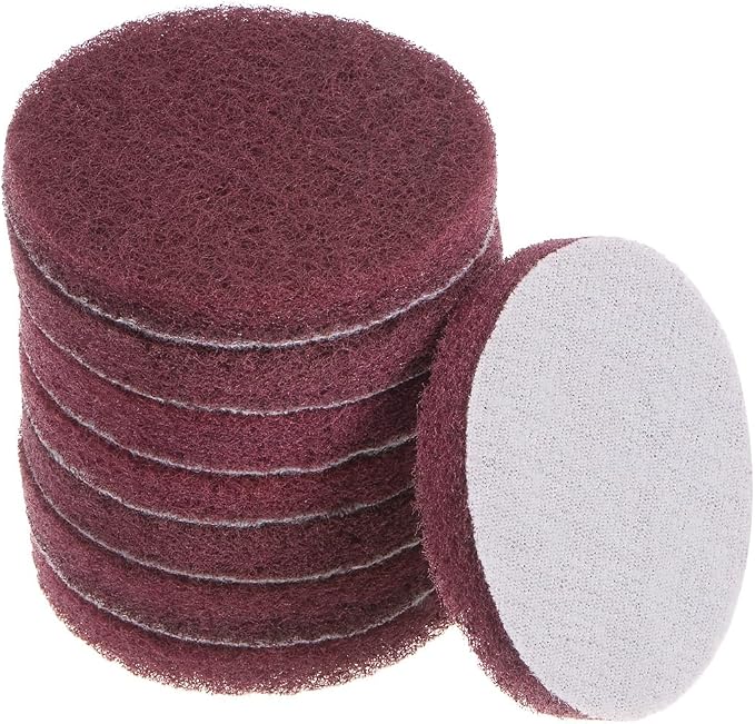 HARFINGTON 8pcs Drill Power Brush 3 inch Tile Scrubber Scouring Pads 320-400 by HARFINGTON