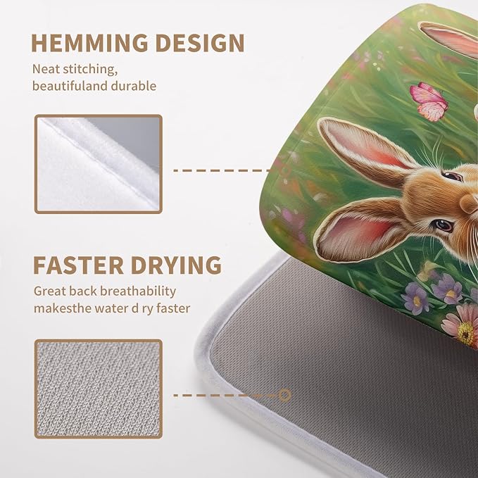 Easter Bunny Eggs Dish Drying Mat - Image 4