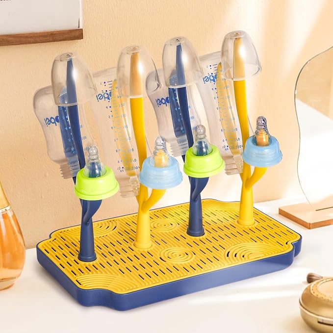 Baby Bottle Drying Rack with Tray – Space Saving Bottle Organizer & Drying - Image 7