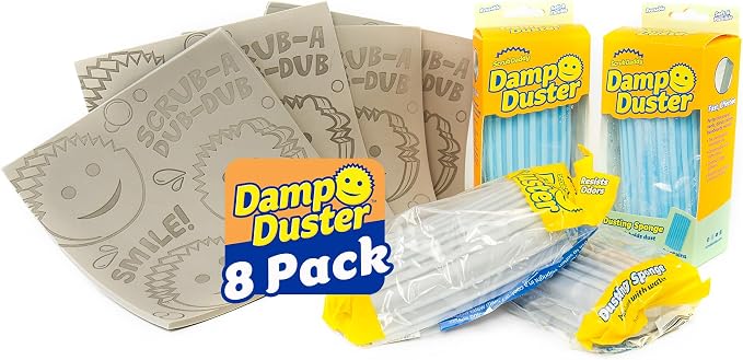Scrub Daddy Damp Duster Sponge & Towel Bundle by ScrubDaddy