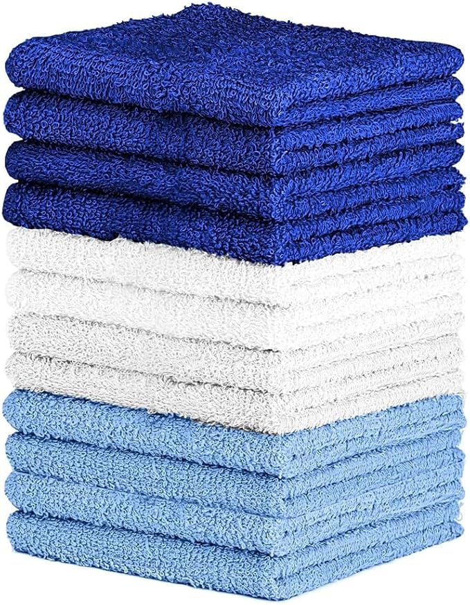 100% Cotton Washcloth Set – Soft, Absorbent Face Towels - Image 4
